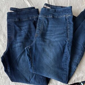 👖Set of 2 SO Large Long Tall High Rise Pull-On Jegging Jeans